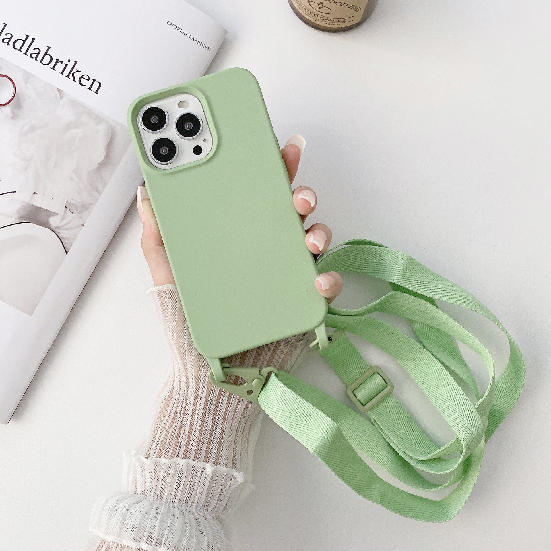 Crossbody Liquid Silicone Phone Case