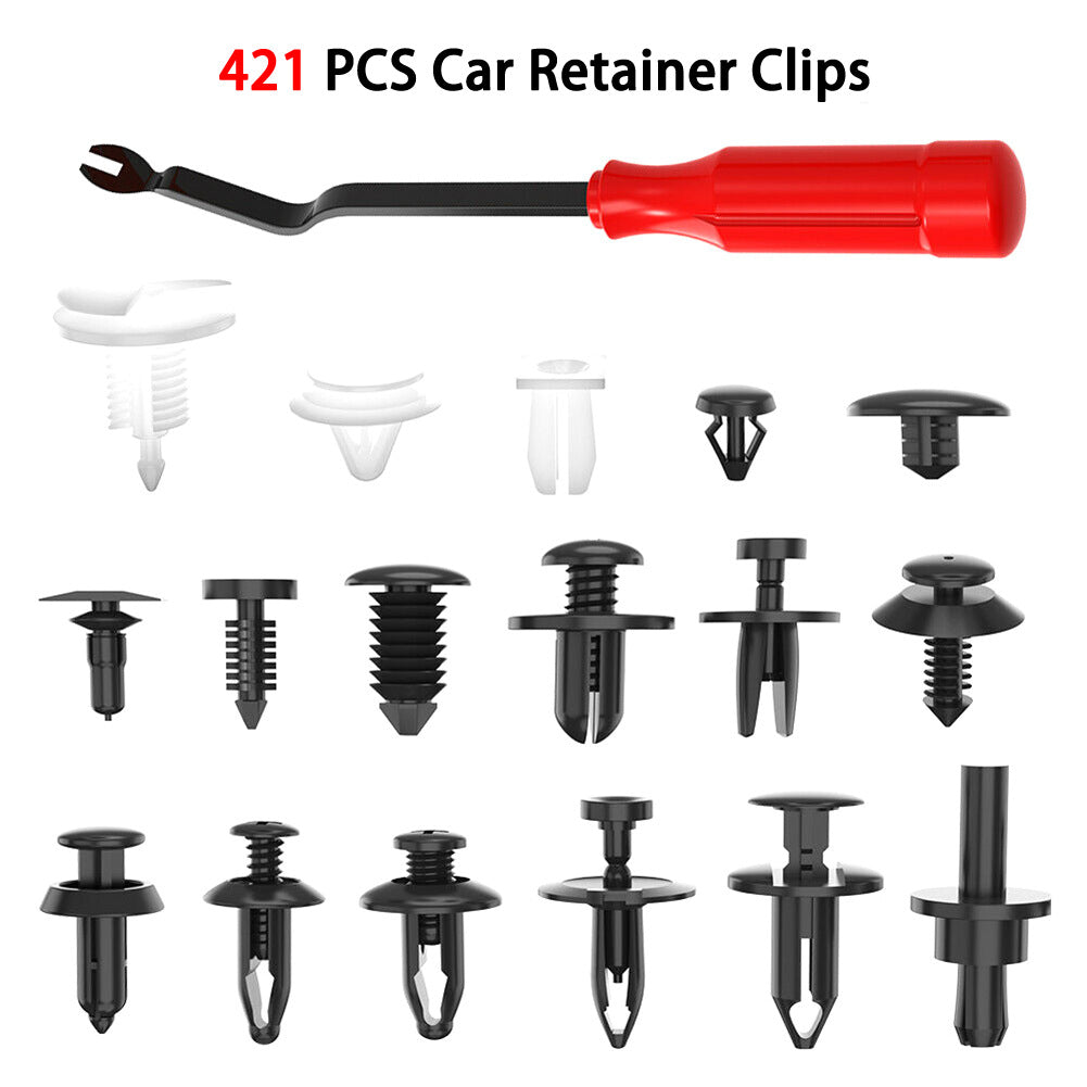 421 Pcs Car Clip Mixed Plastic Buckle