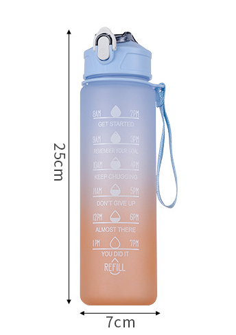 900ml Water Bottle With Straw