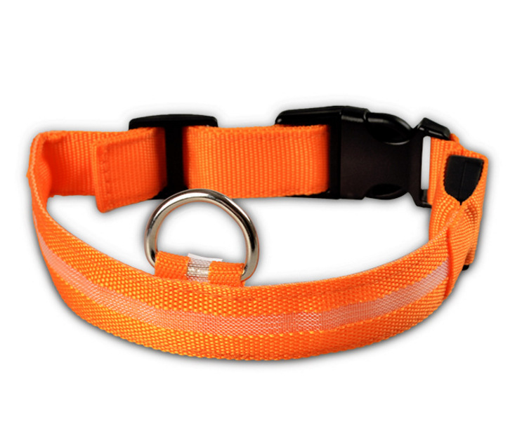 Glowing LED Night Safety Dog Collar