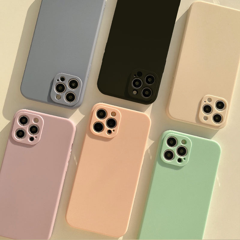 iPhone Liquid Silicone Frosted Case