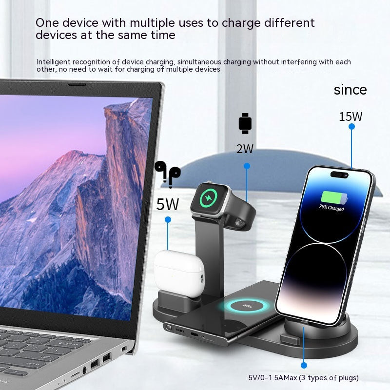 3 in 1 Wireless Charger Phone Holder