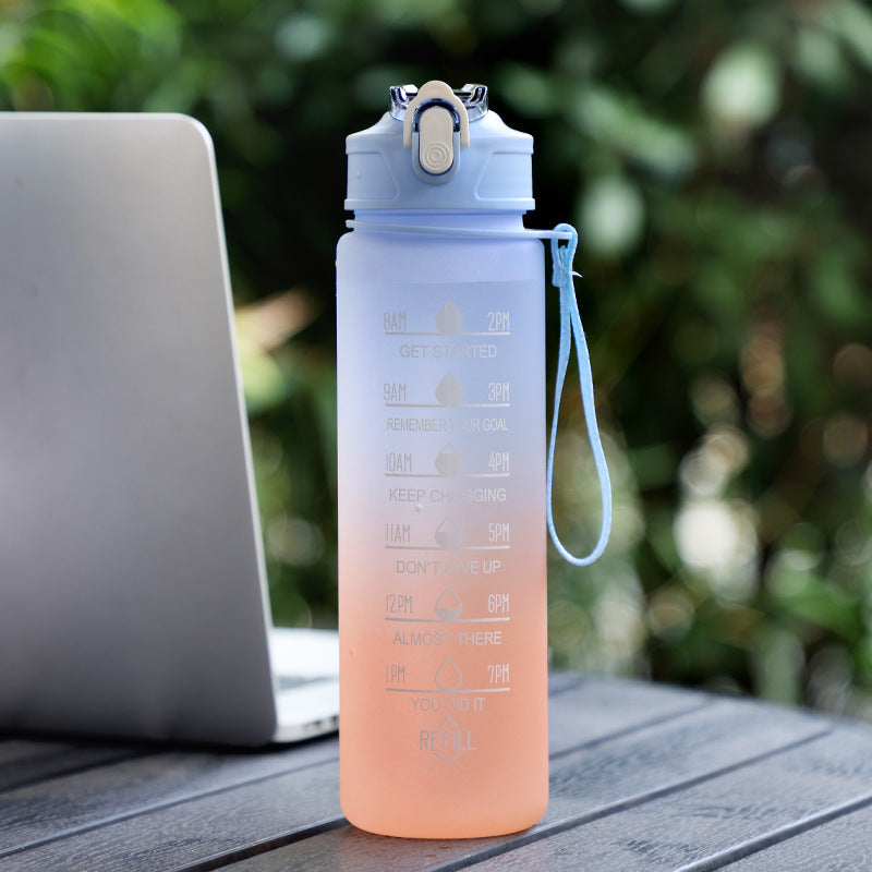 900ml Water Bottle With Straw