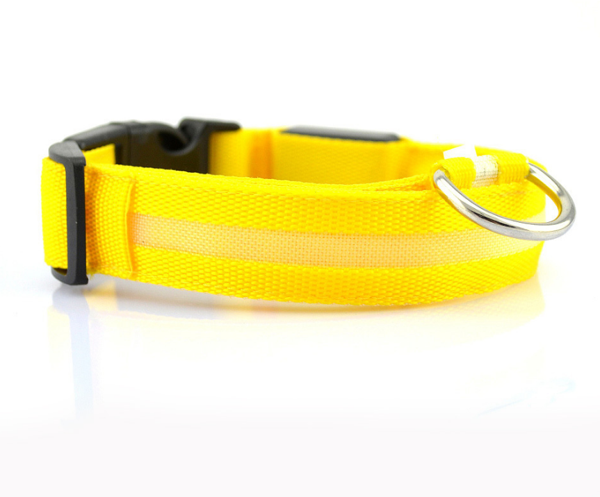 Glowing LED Night Safety Dog Collar