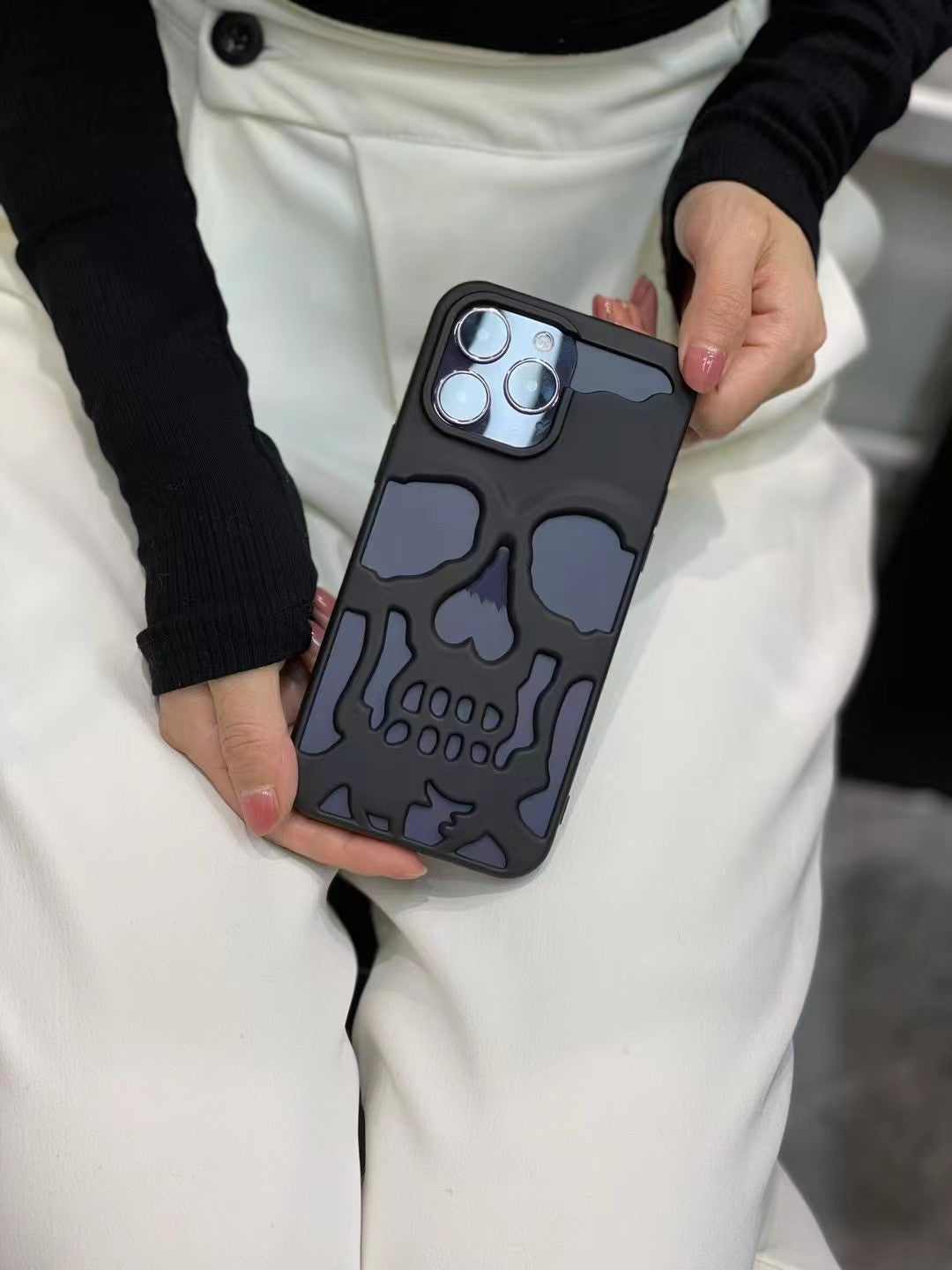 Luxury 3D Skull Case For iPhone11, 12, 13 14 Pro Max