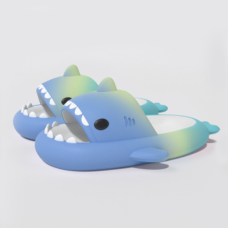 Women's Rainbow Shark Summer Slippers