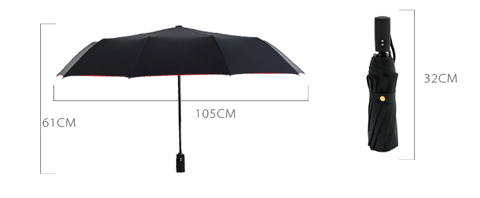 Automatic Double-Layer Wind Resistant Umbrella