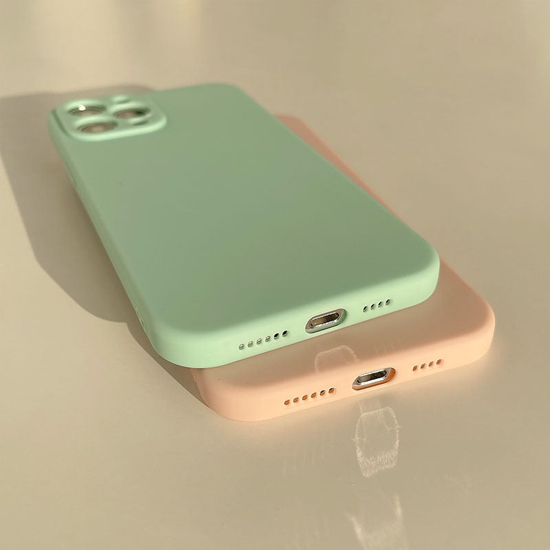 iPhone Liquid Silicone Frosted Case