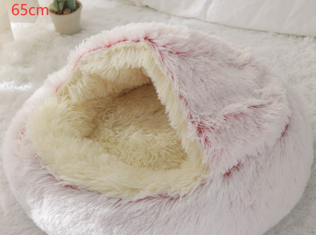 2 In 1 Plush Warm Winter Pet Bed