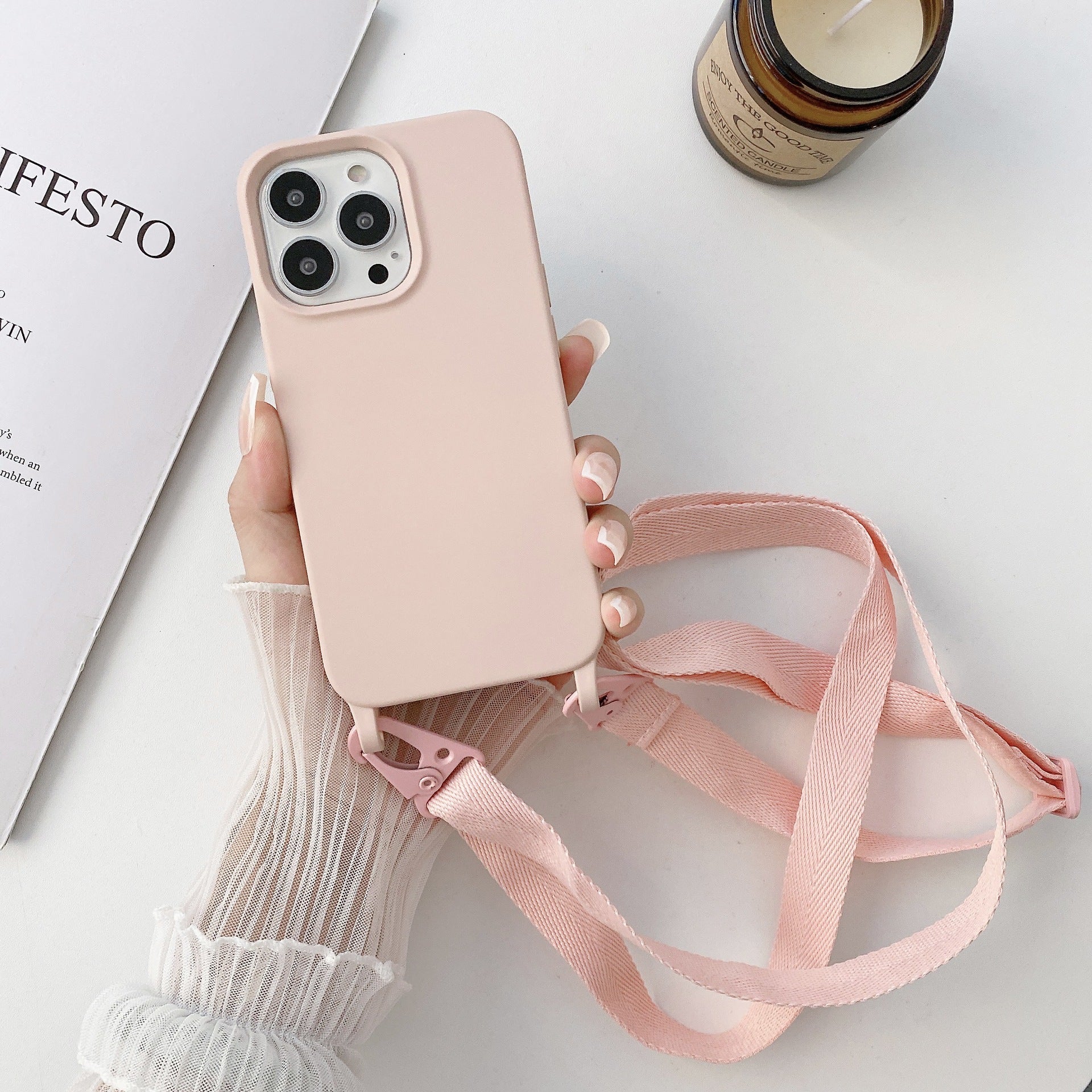 Crossbody Liquid Silicone Phone Case