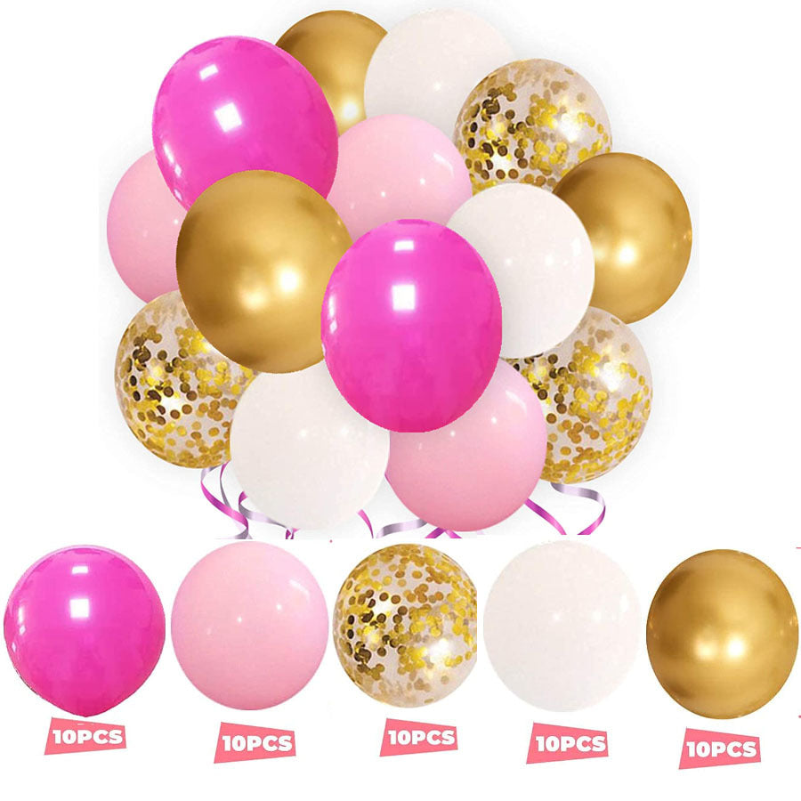 60PCs Latex Sequins Combination Balloons