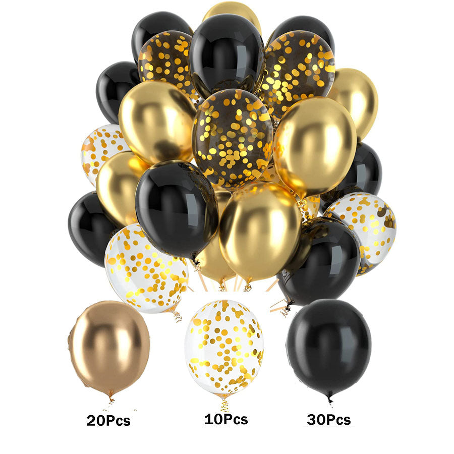 60PCs Latex Sequins Combination Balloons