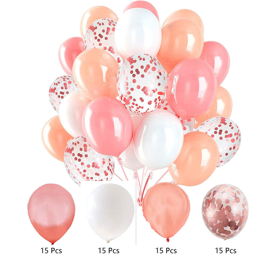 60PCs Latex Sequins Combination Balloons