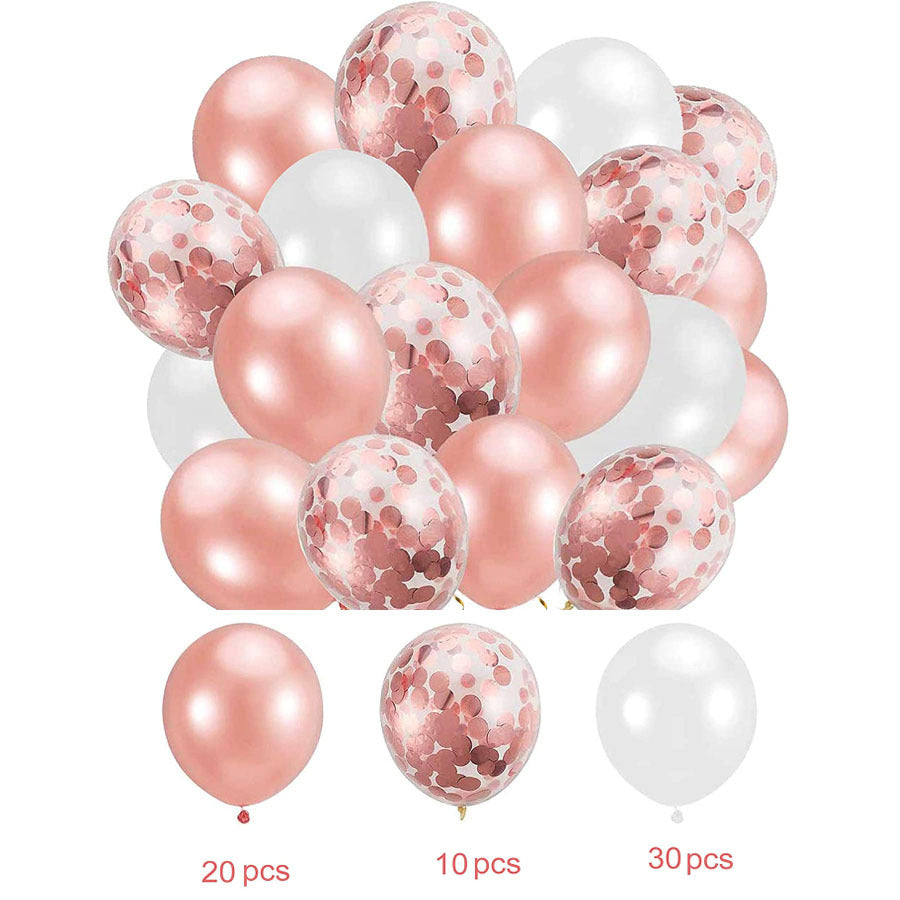 60PCs Latex Sequins Combination Balloons