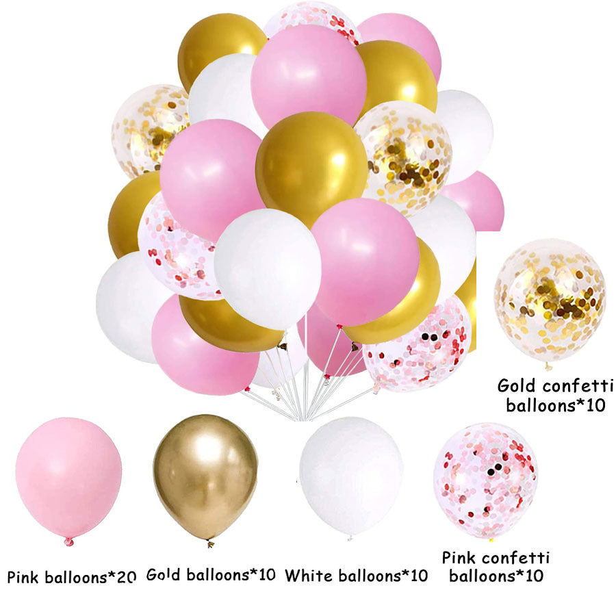 60PCs Latex Sequins Combination Balloons