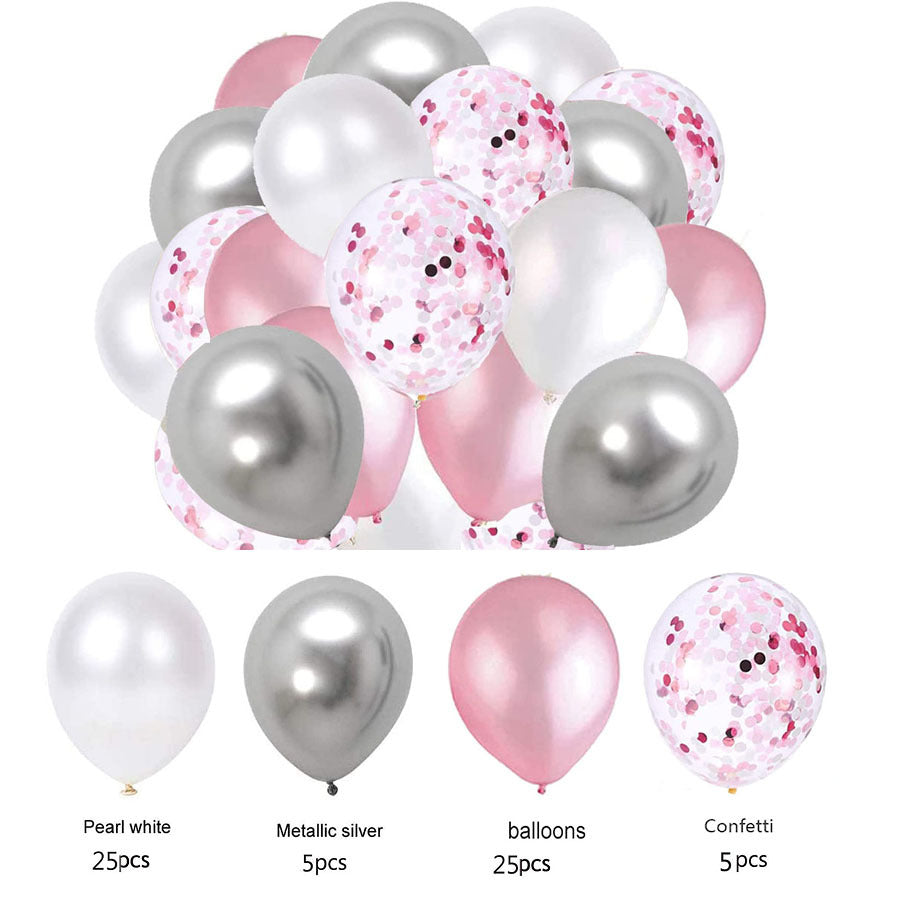 60PCs Latex Sequins Combination Balloons