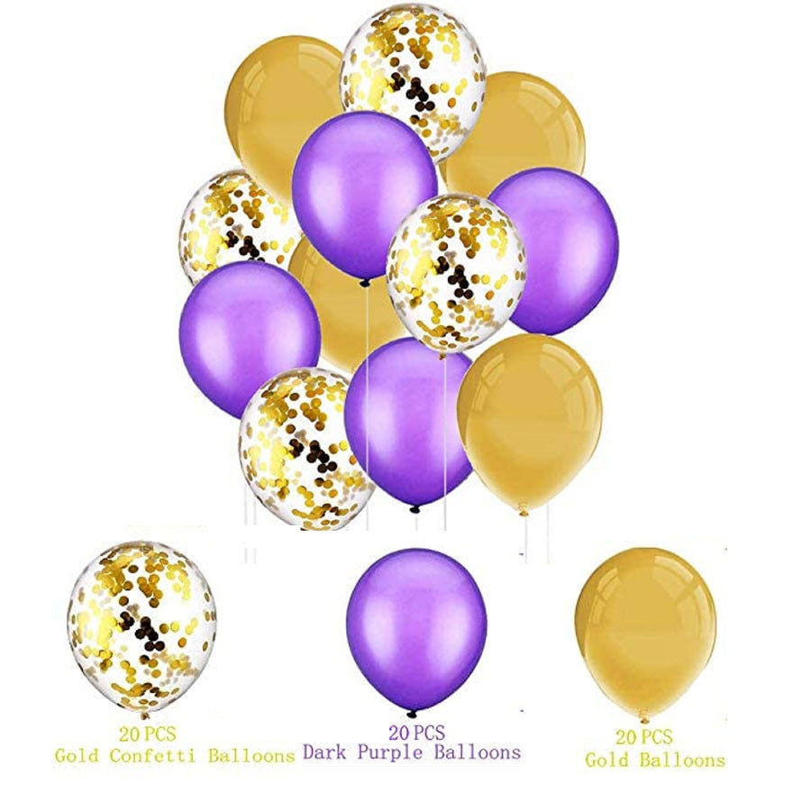 60PCs Latex Sequins Combination Balloons