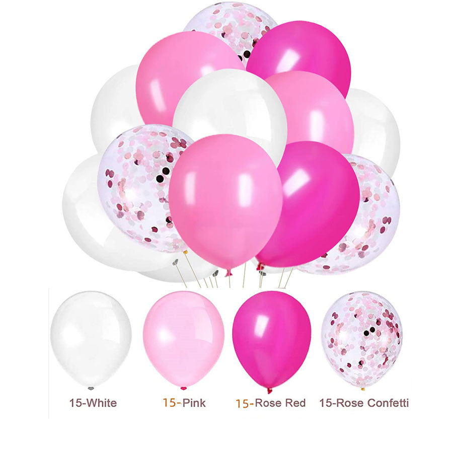 60PCs Latex Sequins Combination Balloons