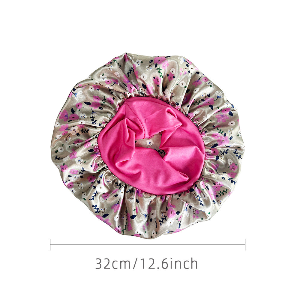 Satin Nightcap Beauty Shower Cap