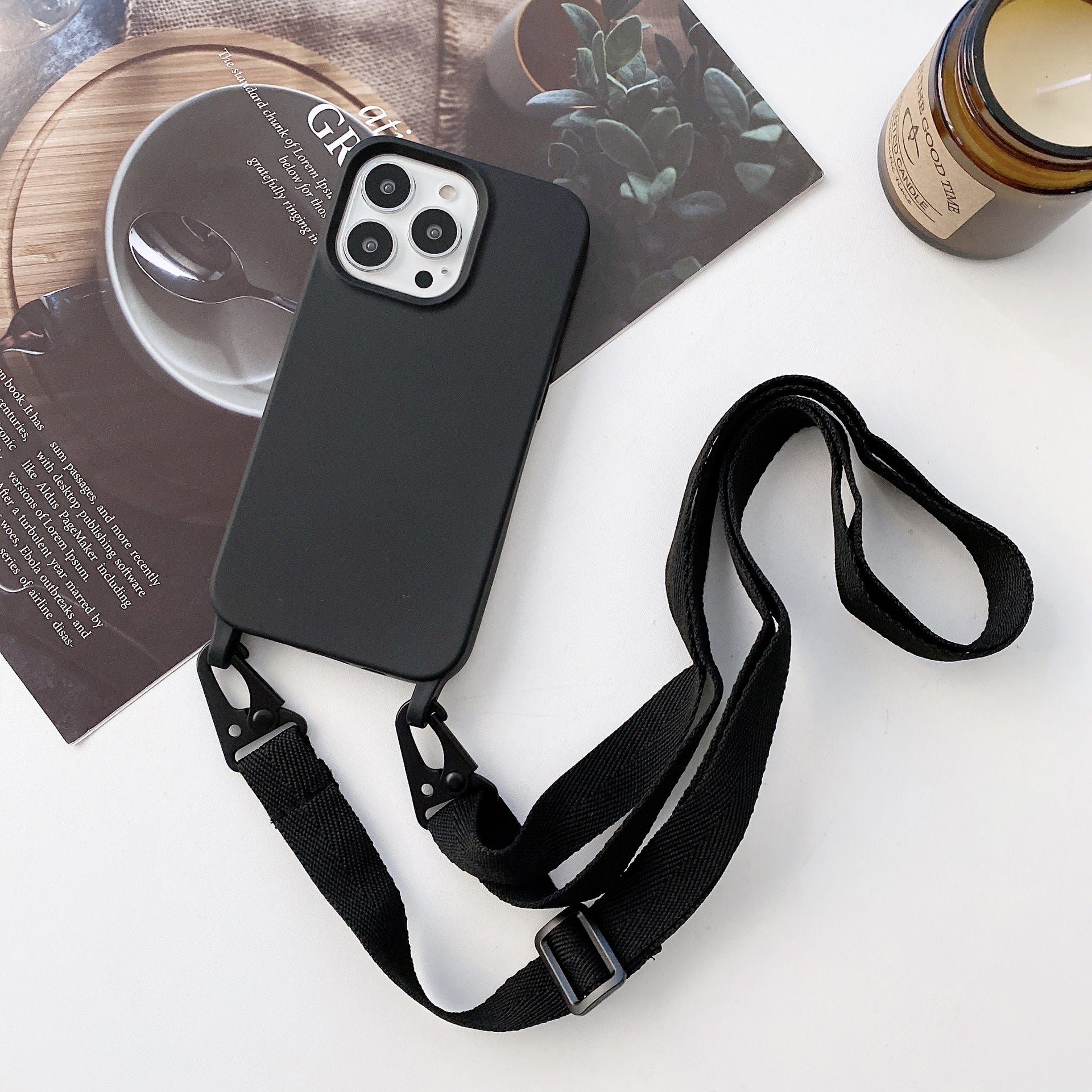 Crossbody Liquid Silicone Phone Case