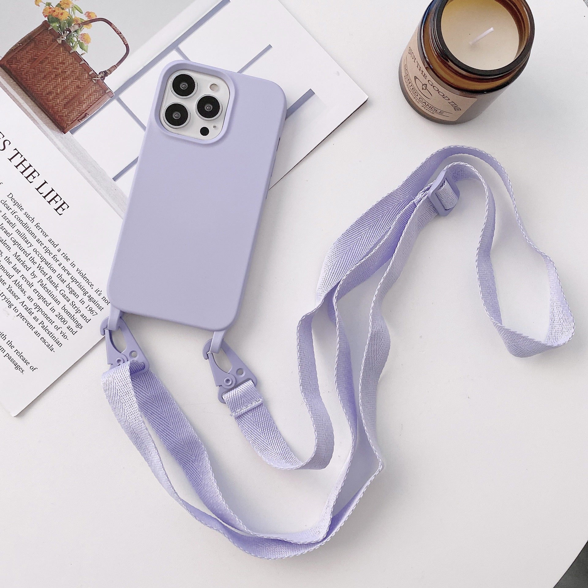 Crossbody Liquid Silicone Phone Case