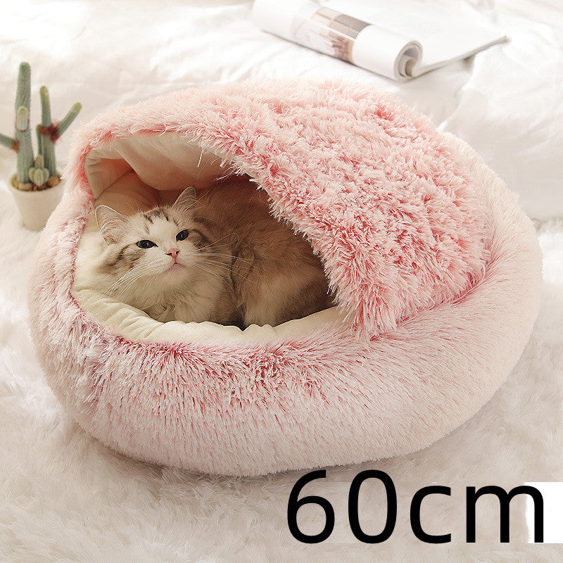 2 In 1 Plush Warm Winter Pet Bed