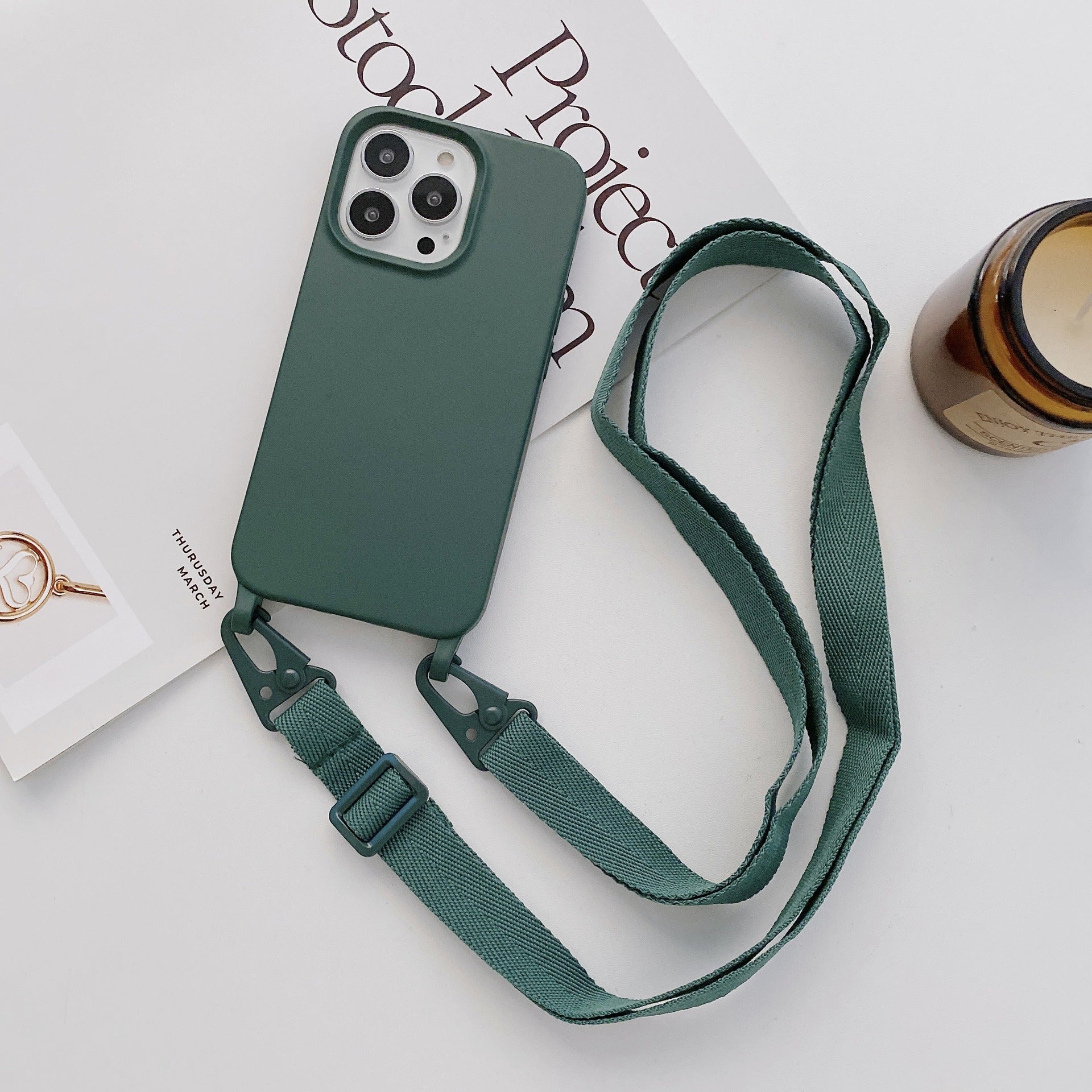 Crossbody Liquid Silicone Phone Case